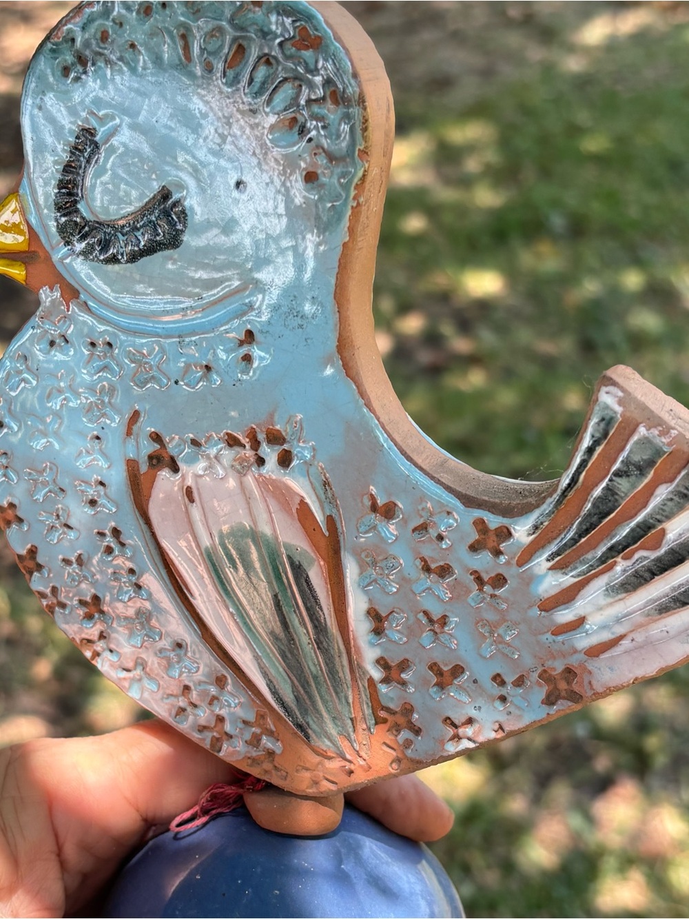 Pacific Stoneware Inc Blue Bird Wind Chime - Picture 3 of 5